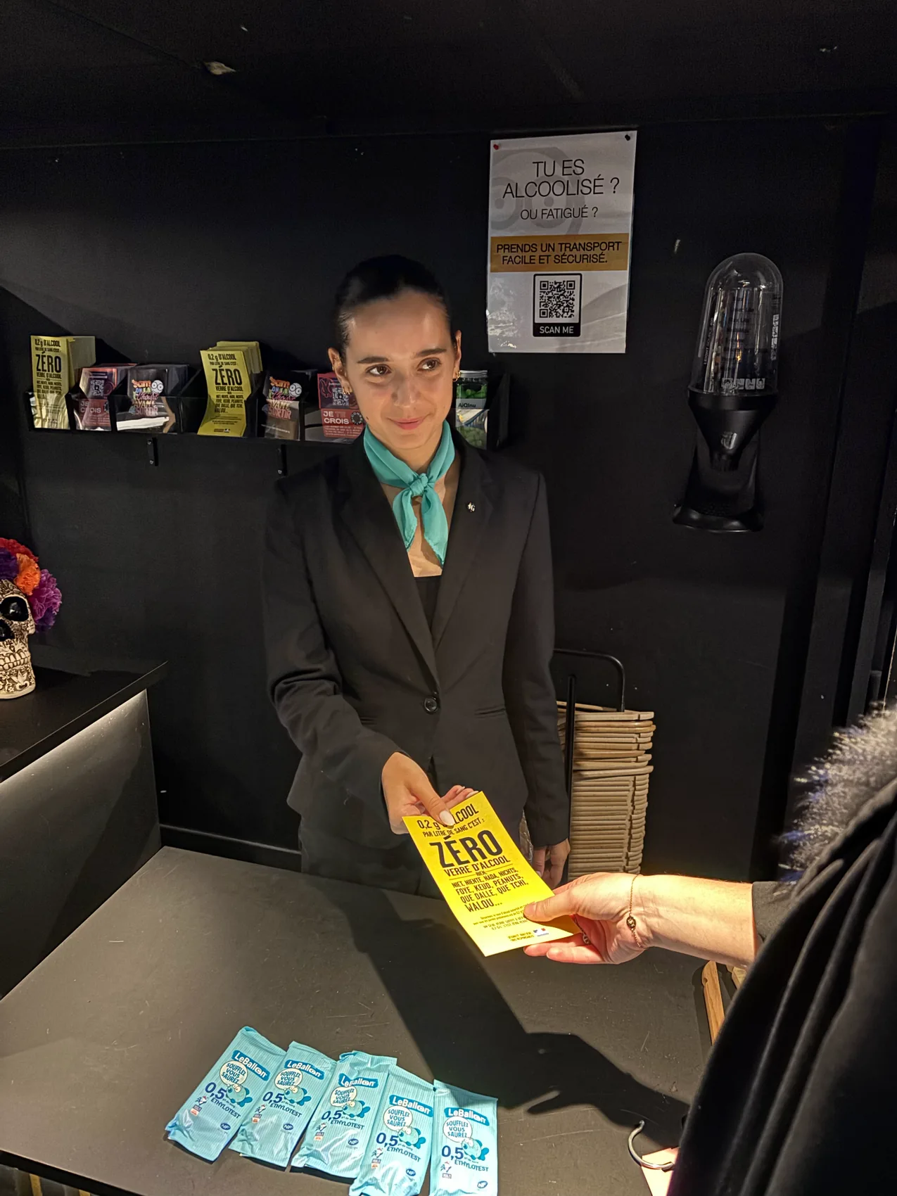 Un stand de prévention gratuit.